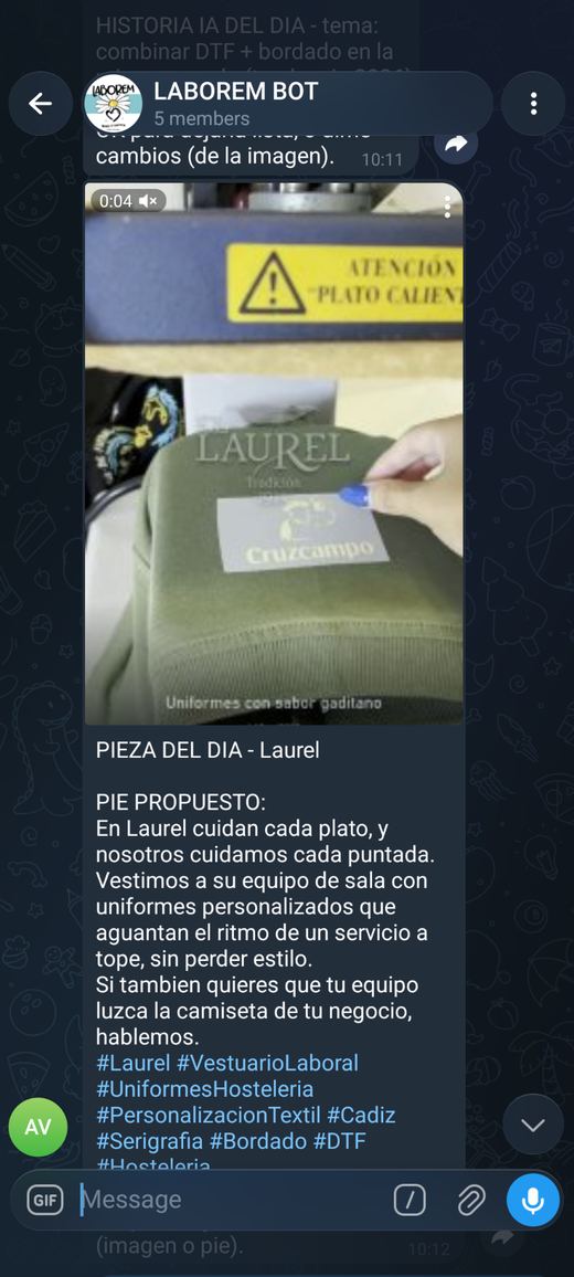 Pieza del d&iacute;a para redes con su pie de texto propuesto